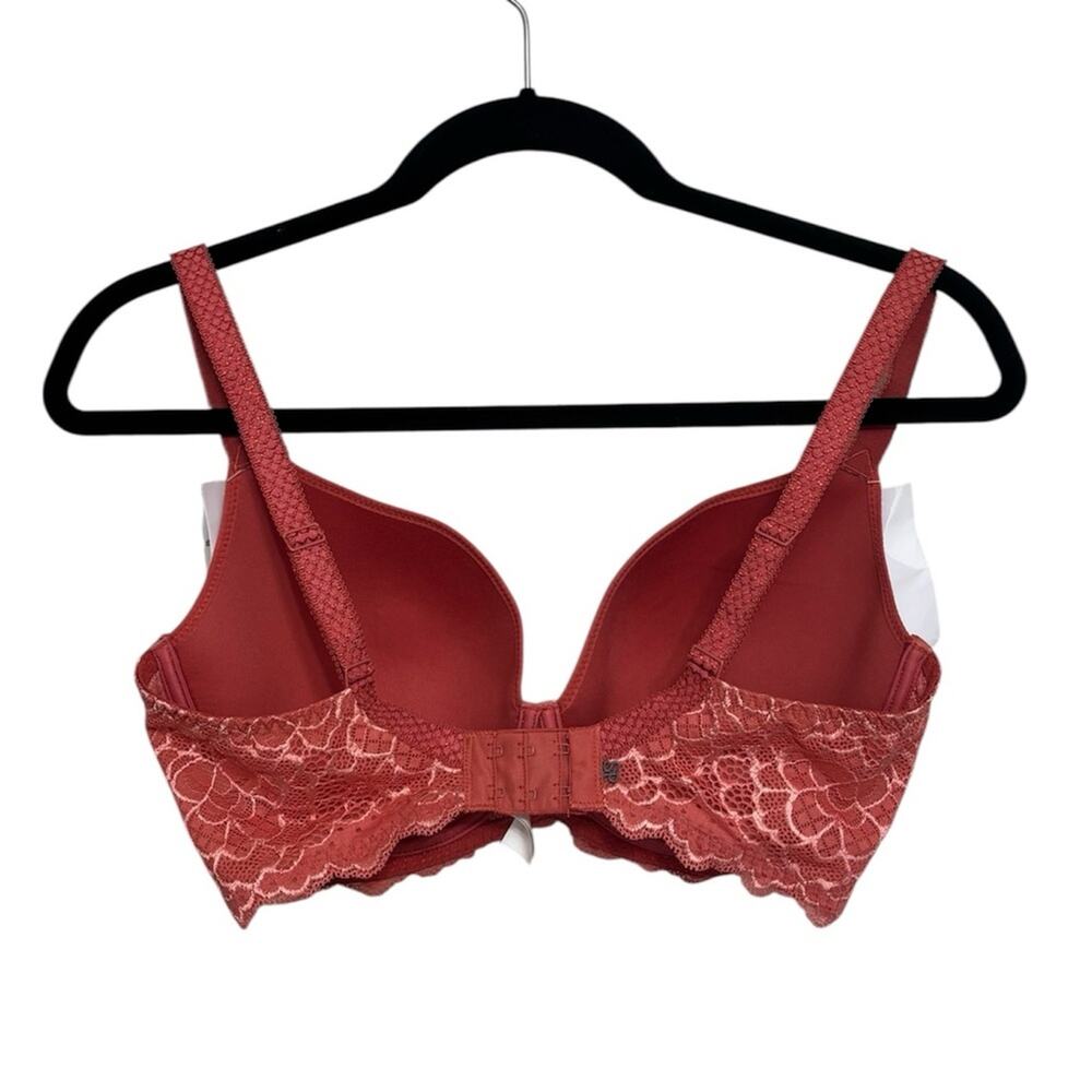 NEW Simone Perele Caresse Spacer 3D Plunge Bra in Light Red - Size 32F - Picture 2 of 8